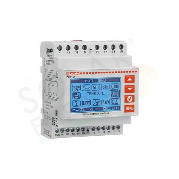 LOVATO PMVF52 - SISTEMA DI PROTEZIONE DI INTERFACCIA + TEST REPORT CEI-021