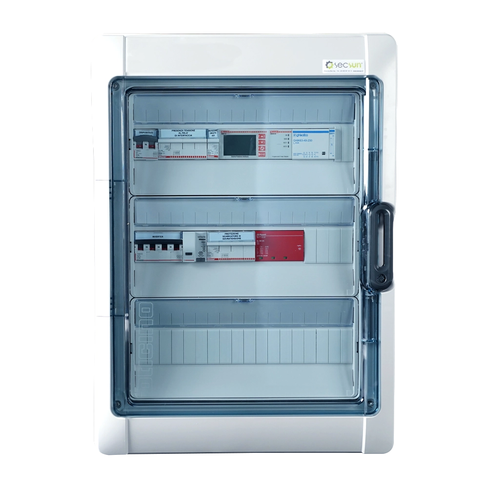 QUADRO ELETTRICO DI INTERFACCIA SLIM 11,08 - 15 KWP (1 INVERTER) – SECSUN PRO