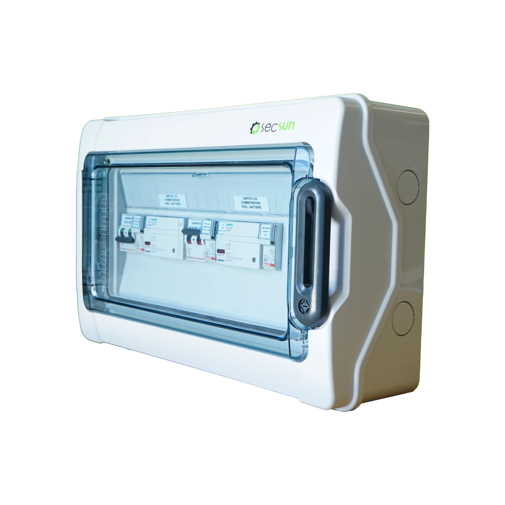 QUADRO DI COMMUTAZIONE AUTOMATICA MONOFASE 1 KWP – SECSUN PRO