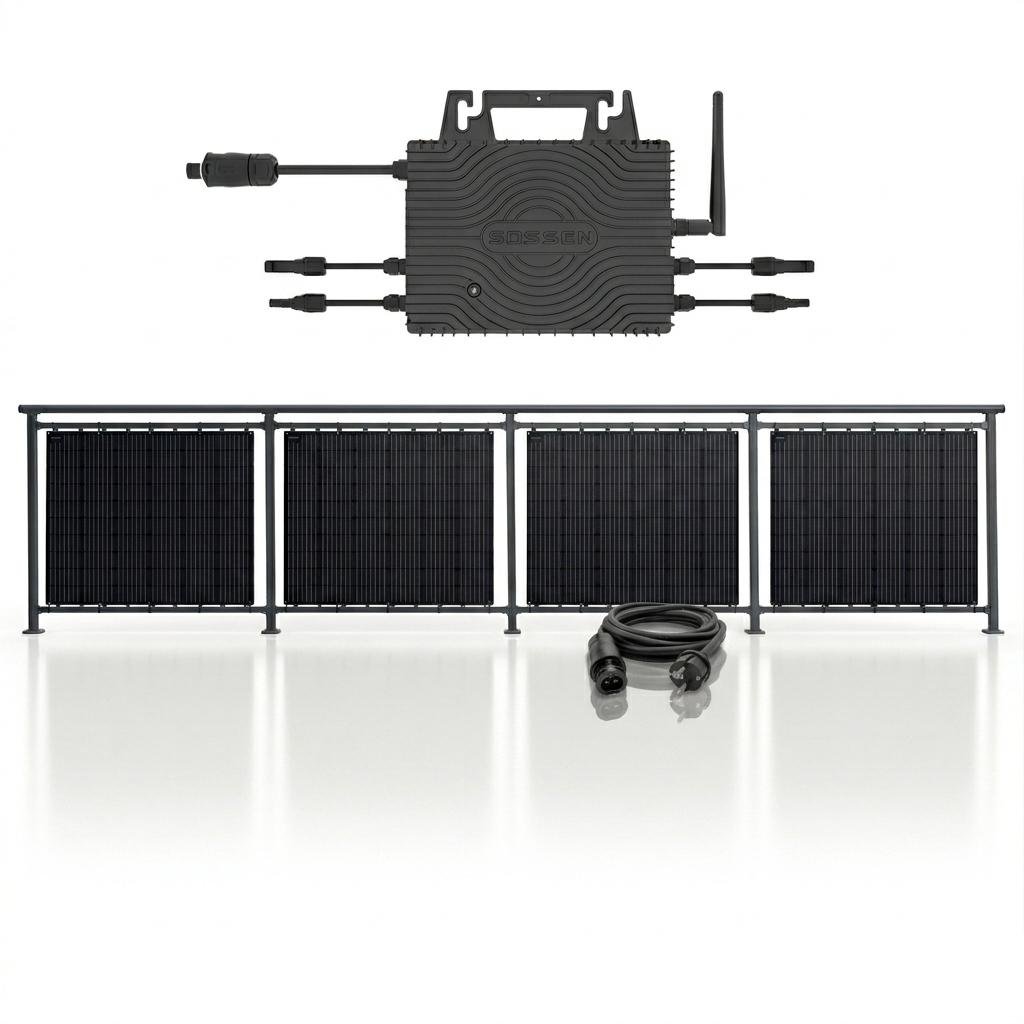 Kit Fotovoltaico da balcone SOSSEN 4x200W Pannelli Flessibili + Microinverter 800W