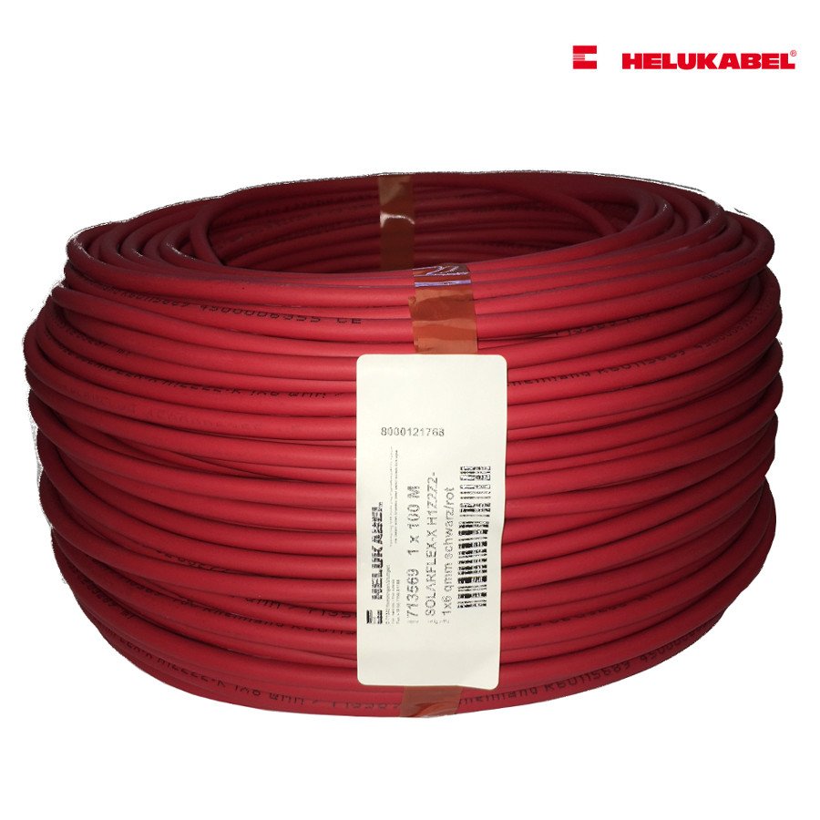 Cavo Solare Helukabel Solarflex X PV1-F 4mm² Rosso 100m
