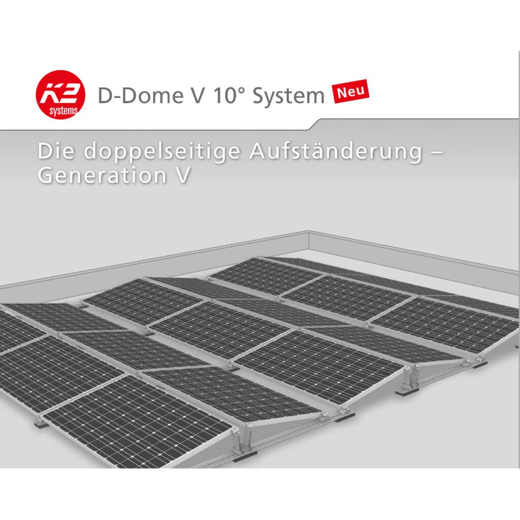 Sistema di Montaggio Tetto Piano con Zavorra K2 D-Dome V
