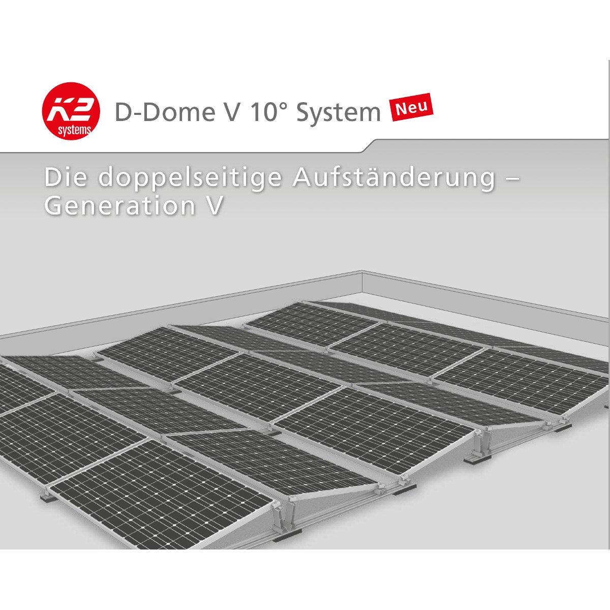 Sistema di Montaggio Tetto Piano con Zavorra K2 D-Dome V