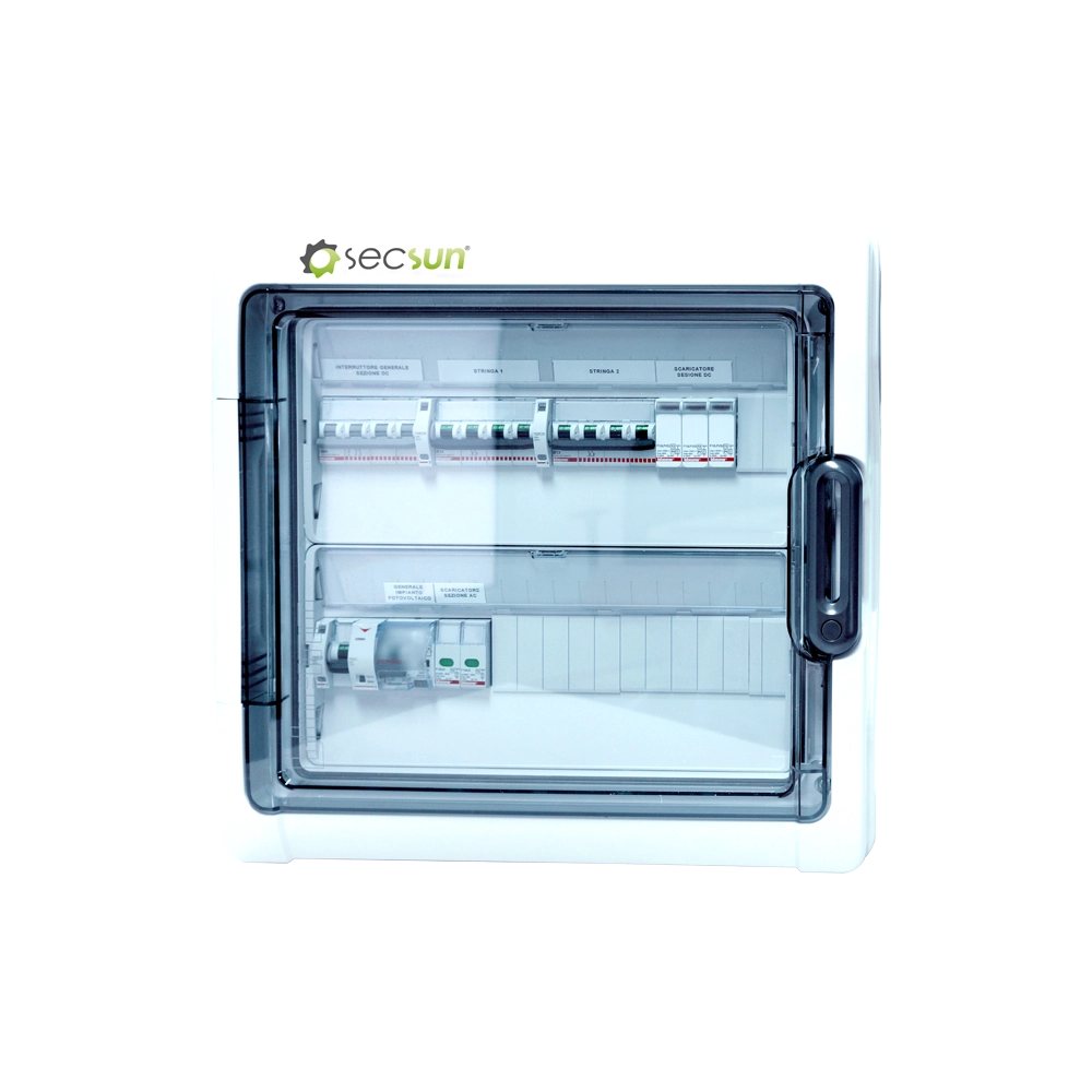 QUADRO ELETTRICO DC/AC UNICOBOX PLUS 2 STRINGHE IN PARALLELO 600VDC MONOFASE - 3kW – SECSUN PRO (PLUS)